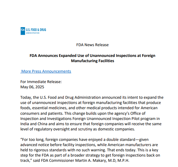 هل تعتقد أن إدارة الغذاء والدواء الأمريكية (FDA) لن تطرق بابك؟حضر نفسك… لأنهم بالفعل قادمون هل تعتقد أن إدارة الغذاء والدواء الأمريكية (FDA) لن تطرق بابك؟حضر نفسك… لأنهم بالفعل قادمون