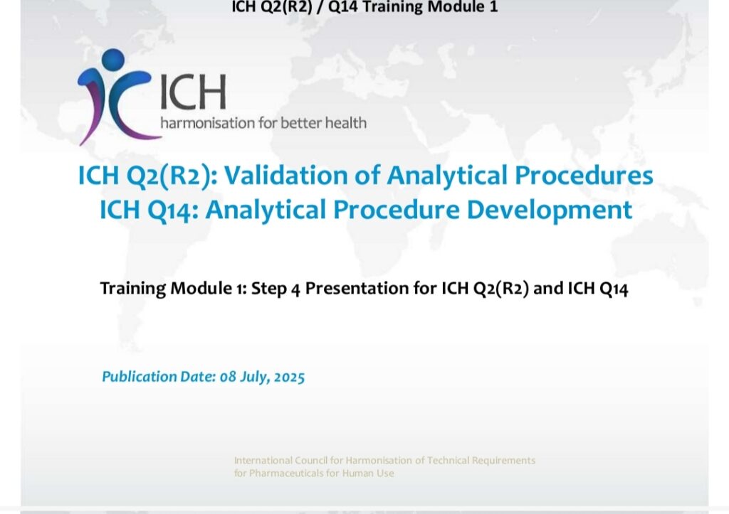 ICH Q2(R2) – التحقق من صلاحية الطرق التحليلية ICH Q2(R2) – التحقق من صلاحية الطرق التحليلية